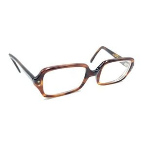 ESO Vintage Mod-Square Brown Eyeglasses Frames Designer Fashion Retro Men Women